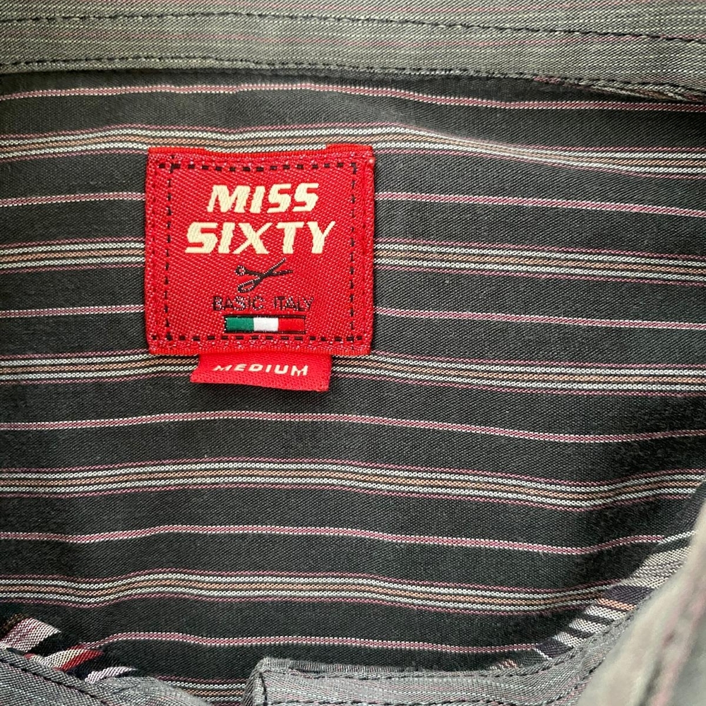 Miss Sixty Multicolor Striped Button Down Shirt - Picture 6 of 8
